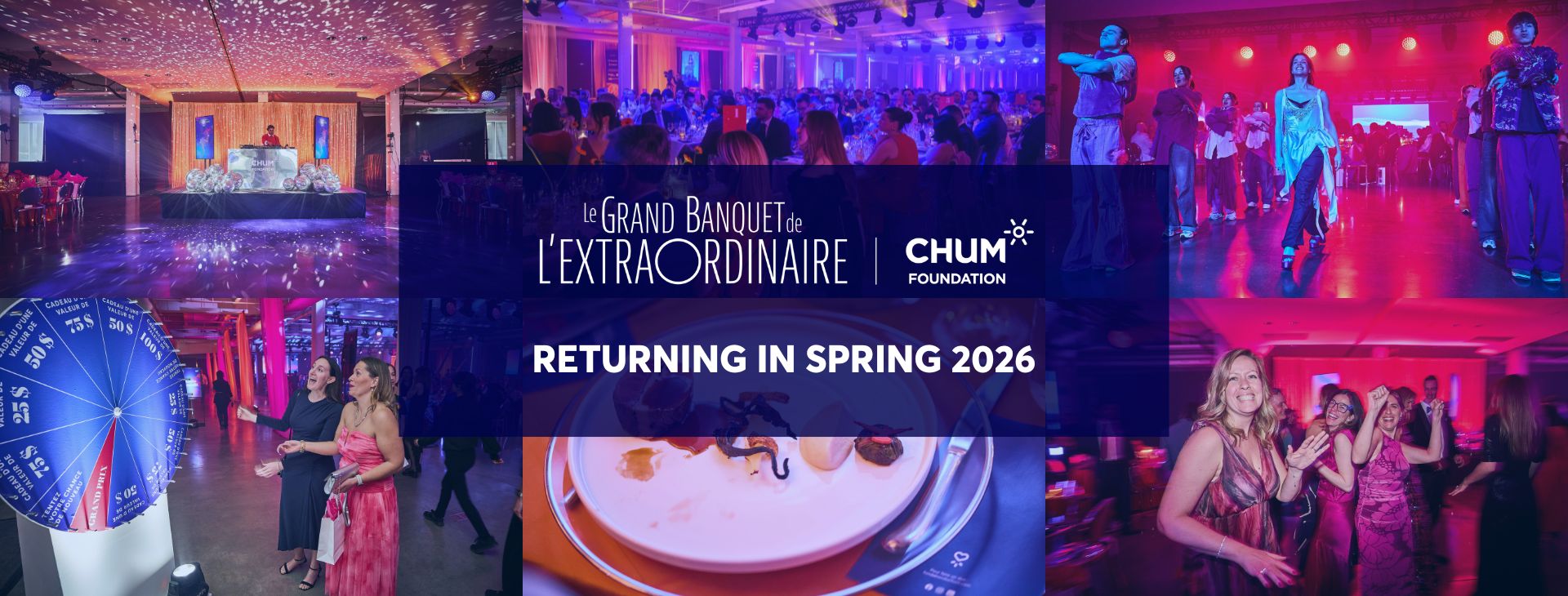 The CHUM Foundation's Grand Banquet de l'extraordinaire is returning in spring 2026.